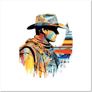 American Cowboy Western Country Tradition Culture Abstract Posters and Art
